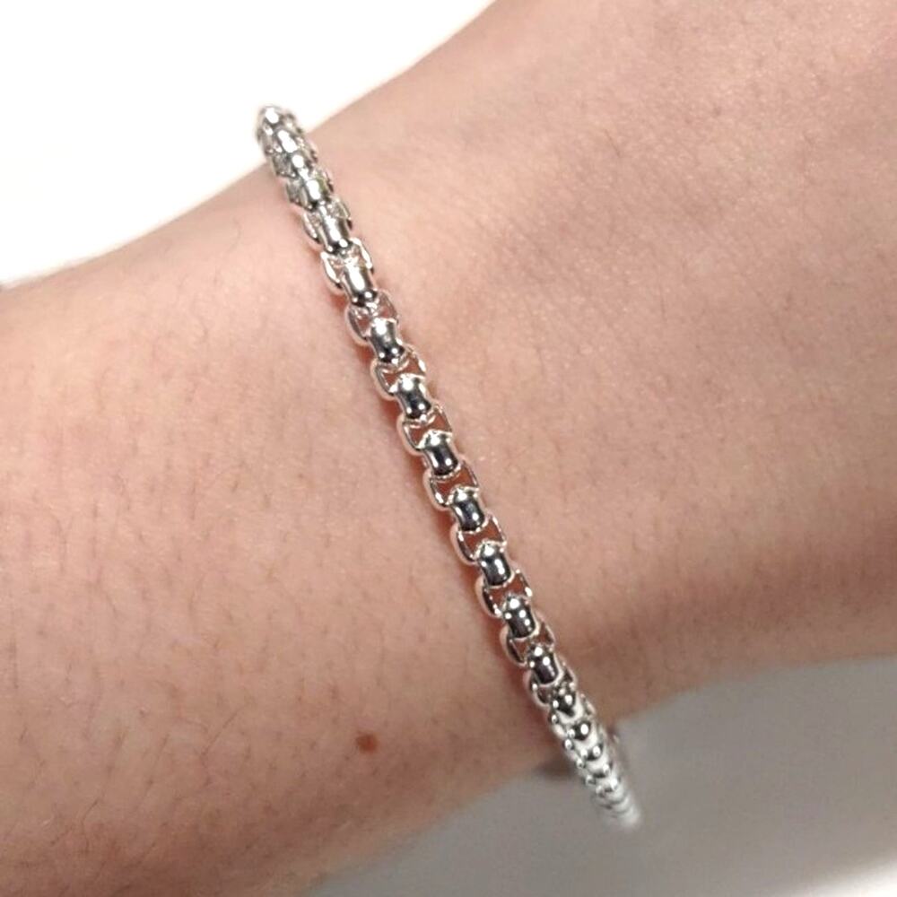 925 Silver Bracelet Box Chain Sterling Valentines Birthday Anniversary Gift NEW!